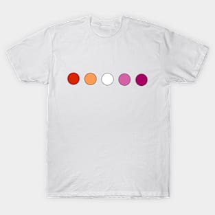 Lesbian Flag Dots T-Shirt